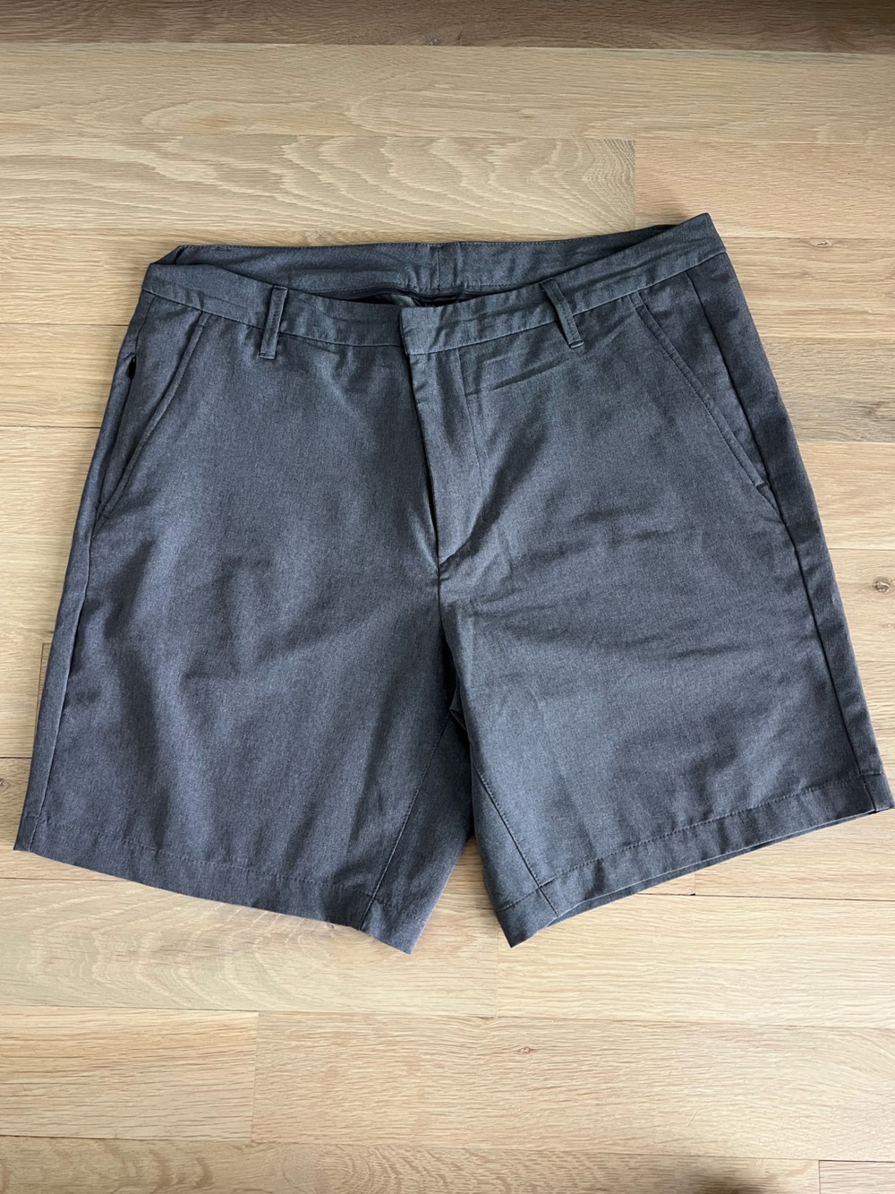 all in motion Men's Charcoal Flat-Front Shorts